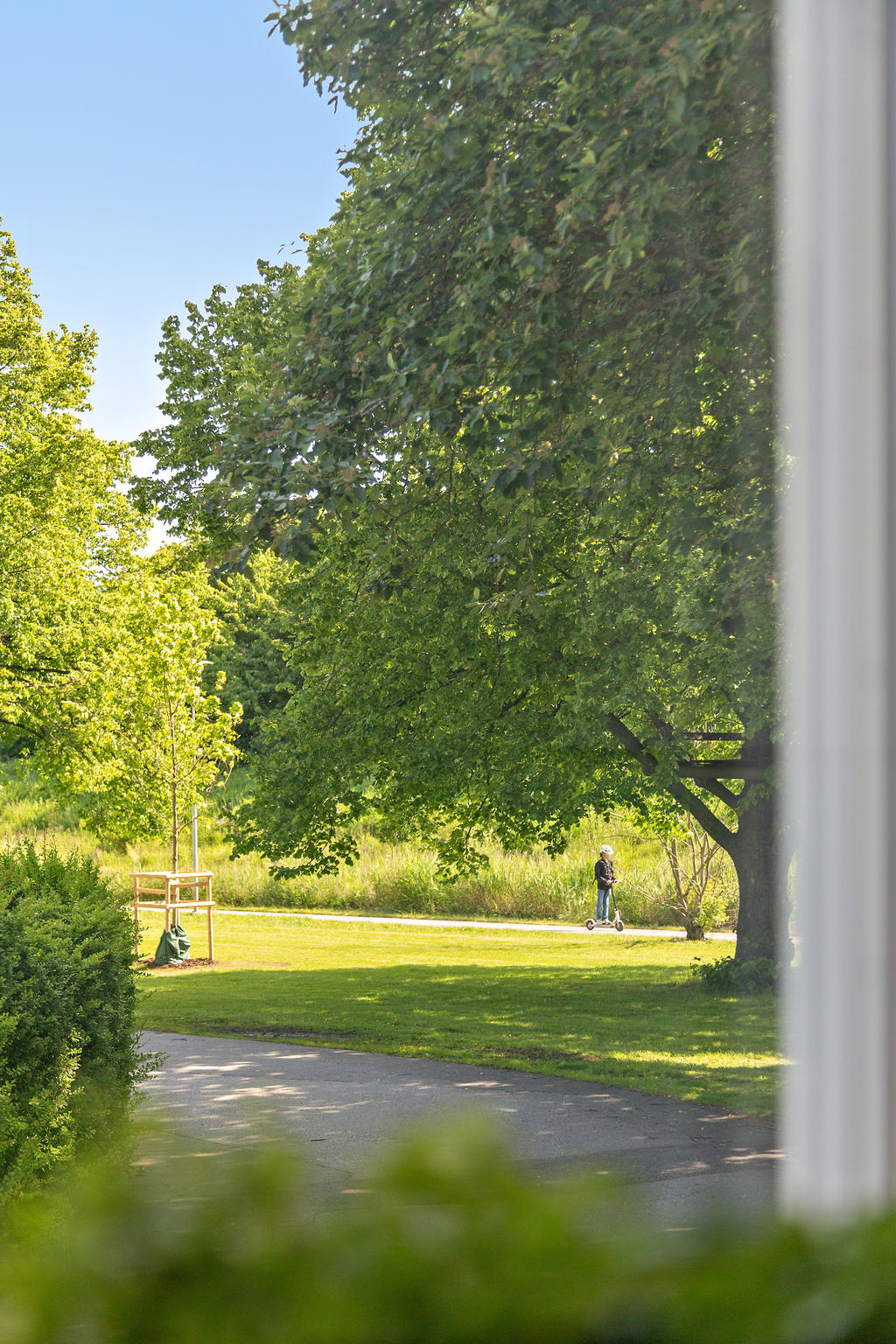 Härliga grönskande promenadstråk precis intill!