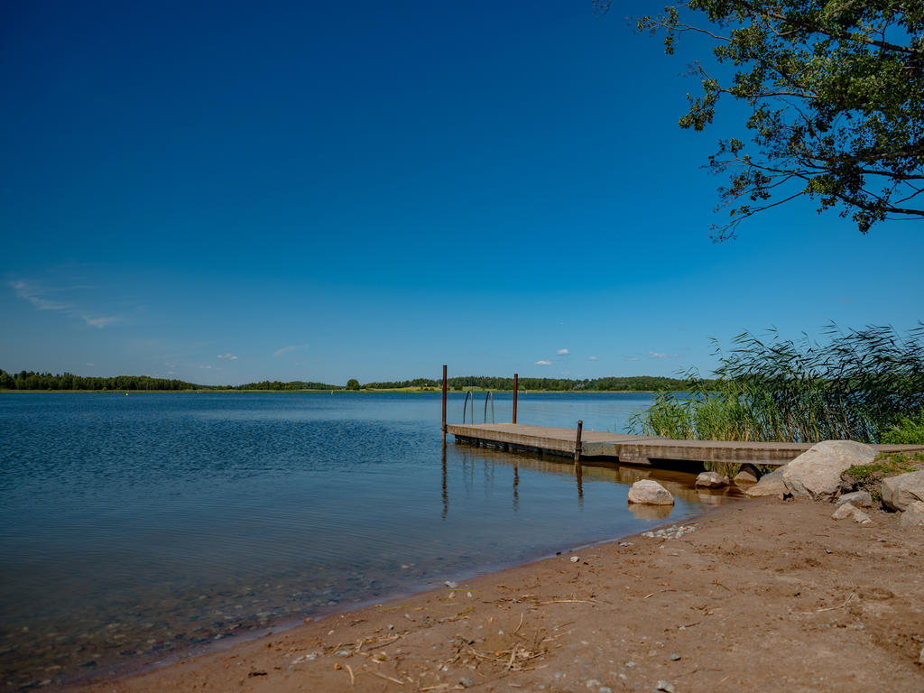 Gustavs udde - Strand och brygga