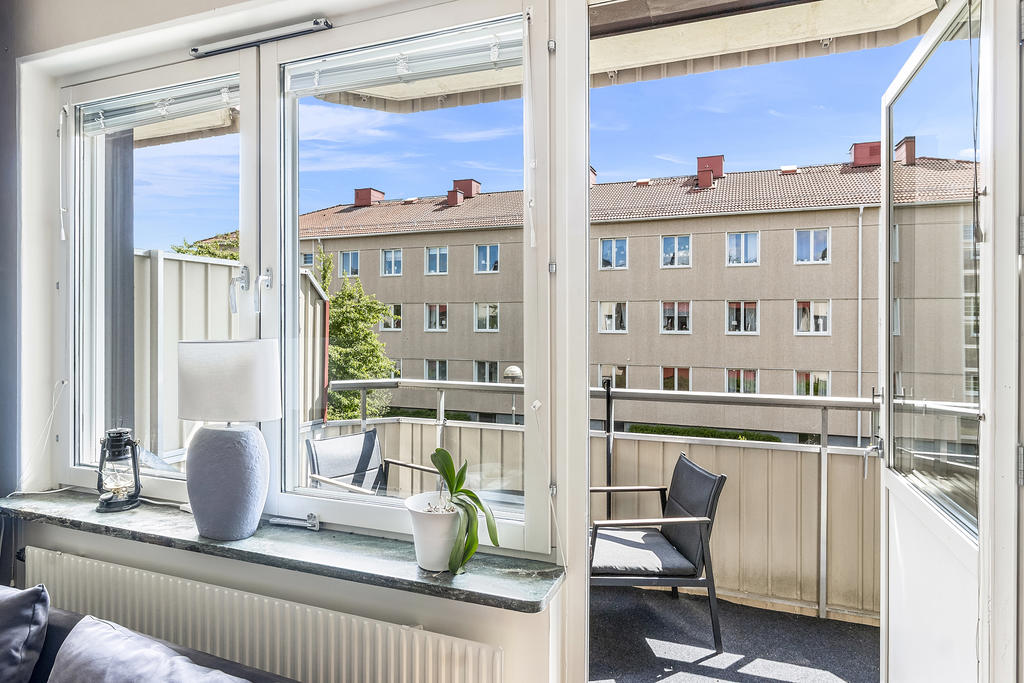 Utgång till balkong
