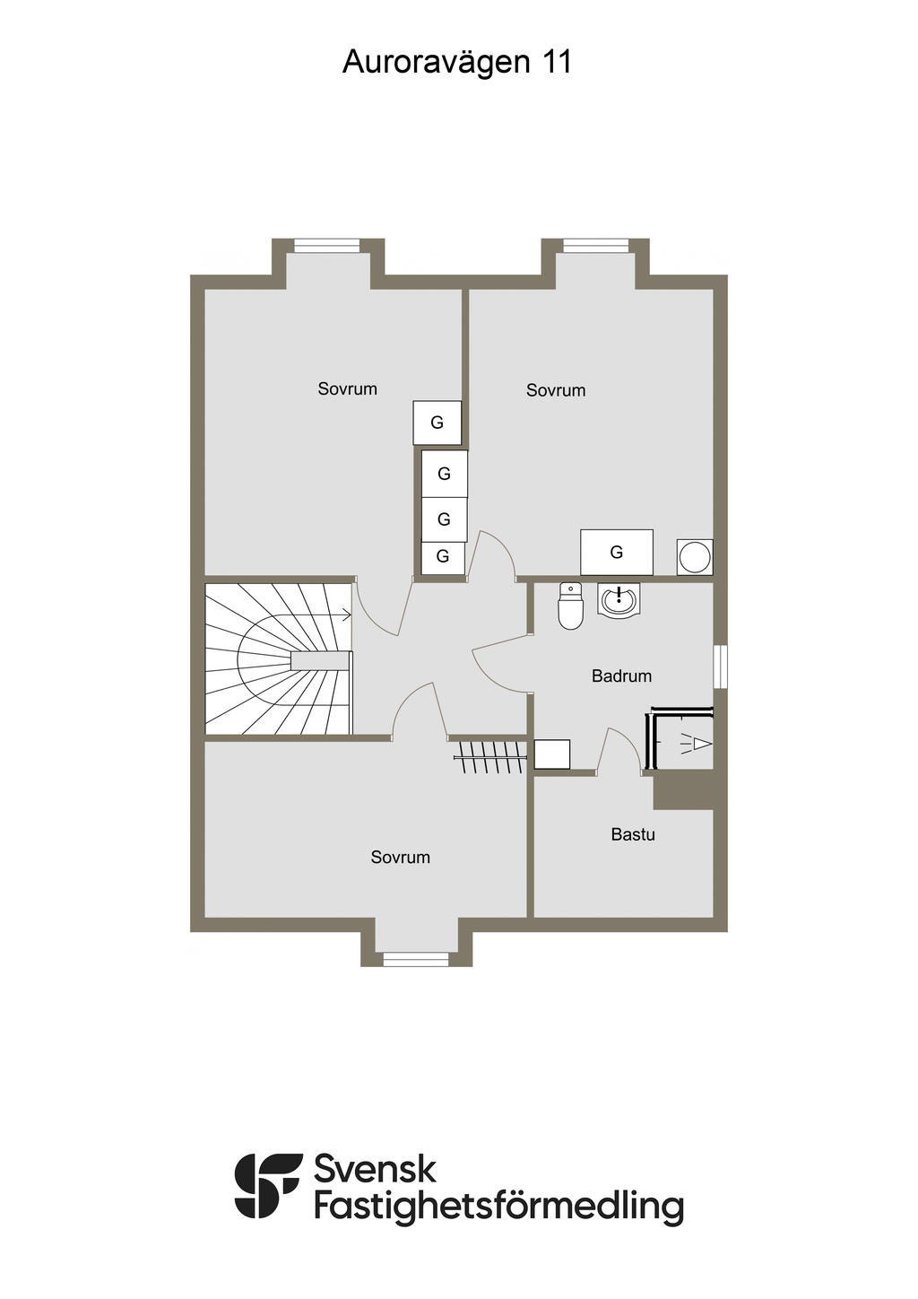 Planlösning övre plan