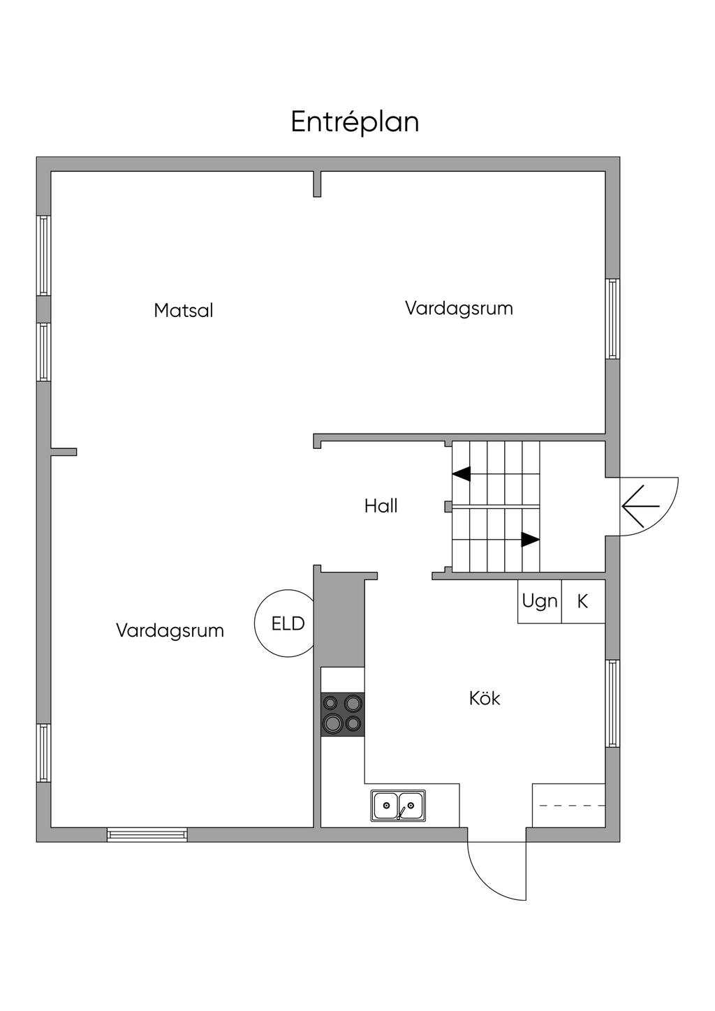 Planlösning Entréplan