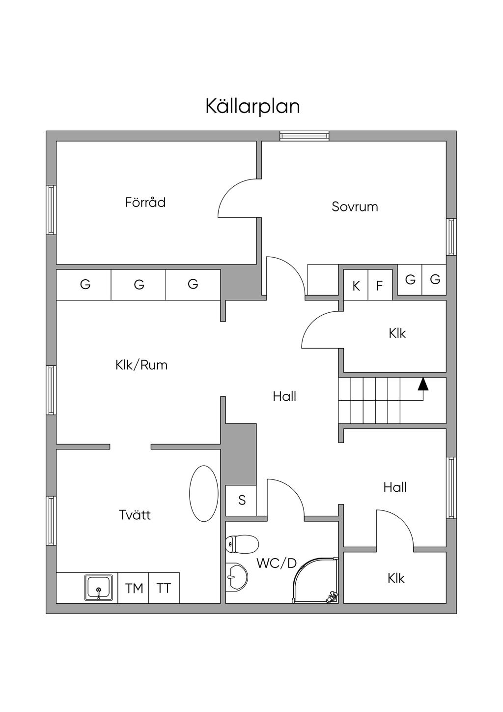 Planlösning Källarplan