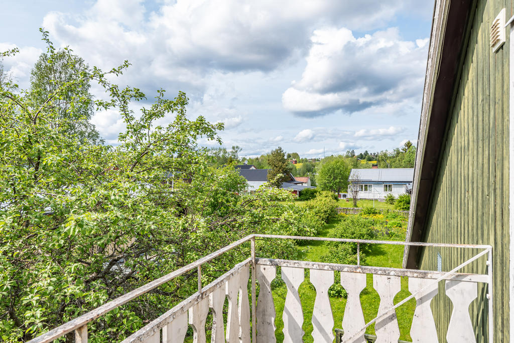 Rofylld utsikt från balkongen.