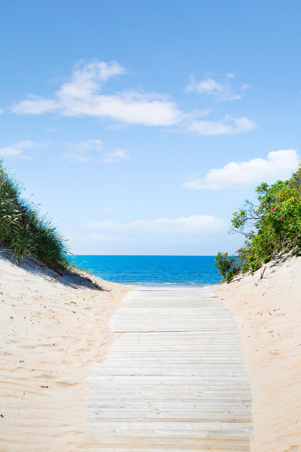 Läget vid Skrea Strand är svårslaget. Här bor du med närhet till havet, två kilometer sandstrand och höga sanddyner, badbrygga med handikappramp, kiosker och serveringar under sommaren samt tennis, minigolf och Klitterbadets inomhusanläggning.