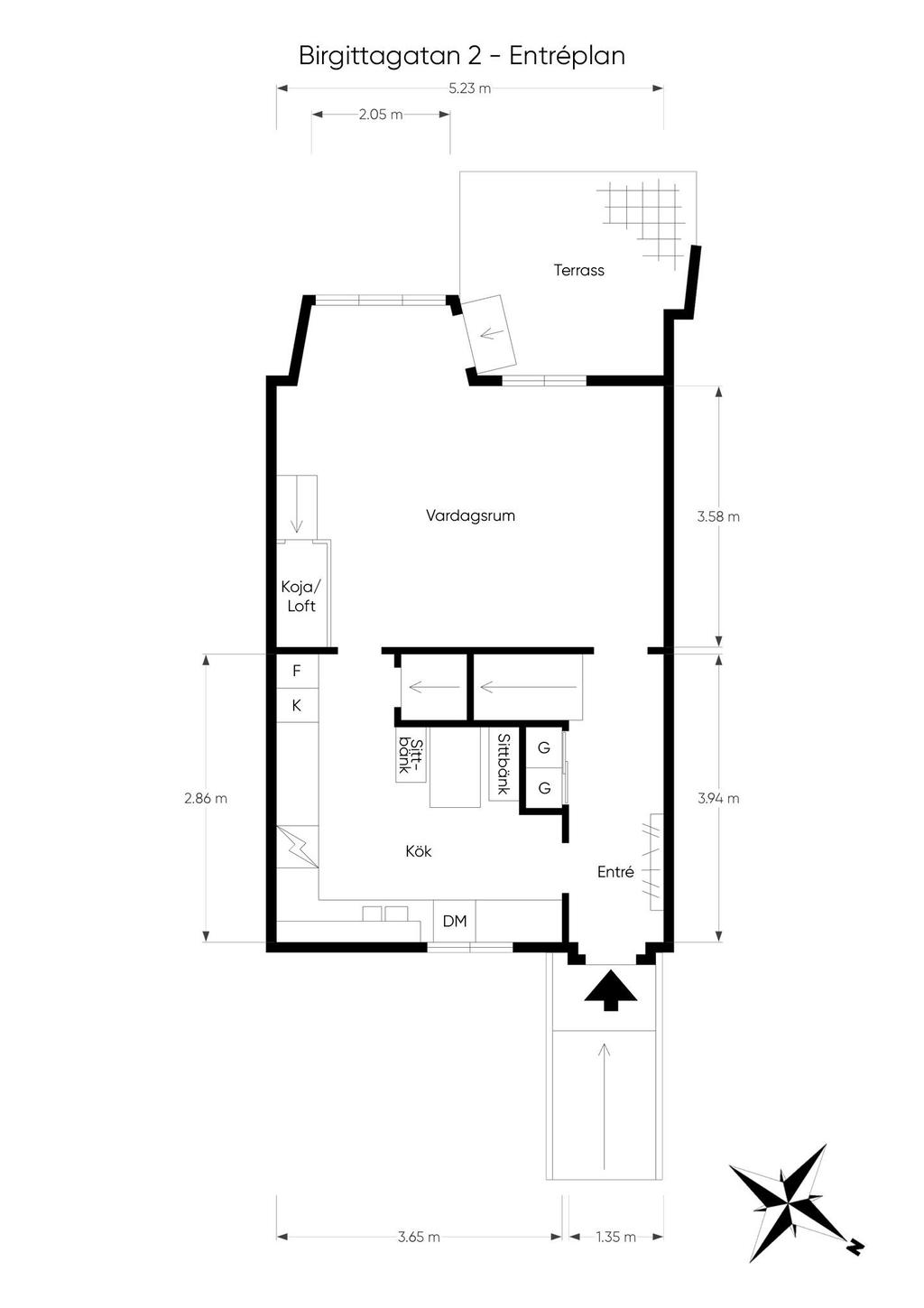 Planritning entréplan