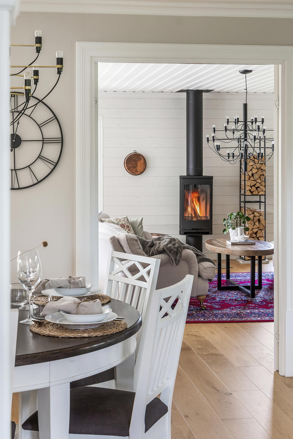 Matplats mot vardagsrum 