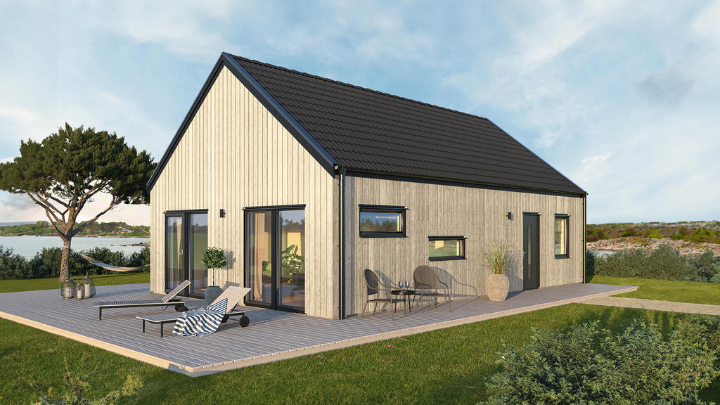 Exempel på hus att bygga på tomten, villa Strandö