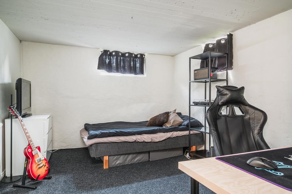 Gästrum på källarplan 