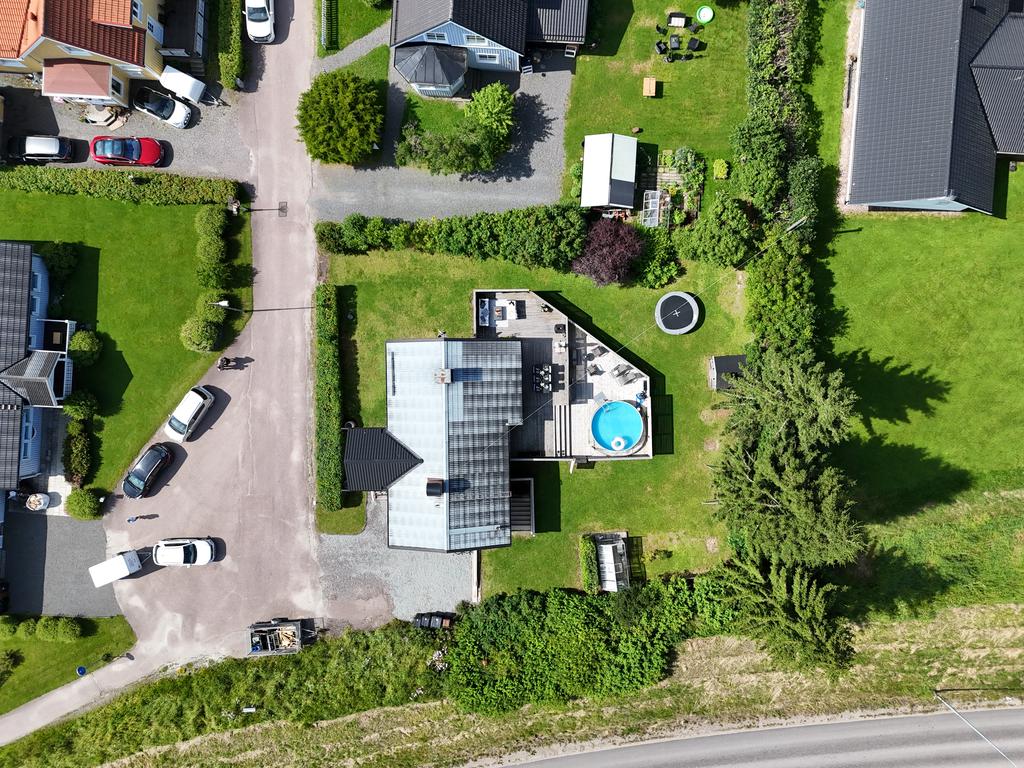 Fastigheten sedd uppifrån