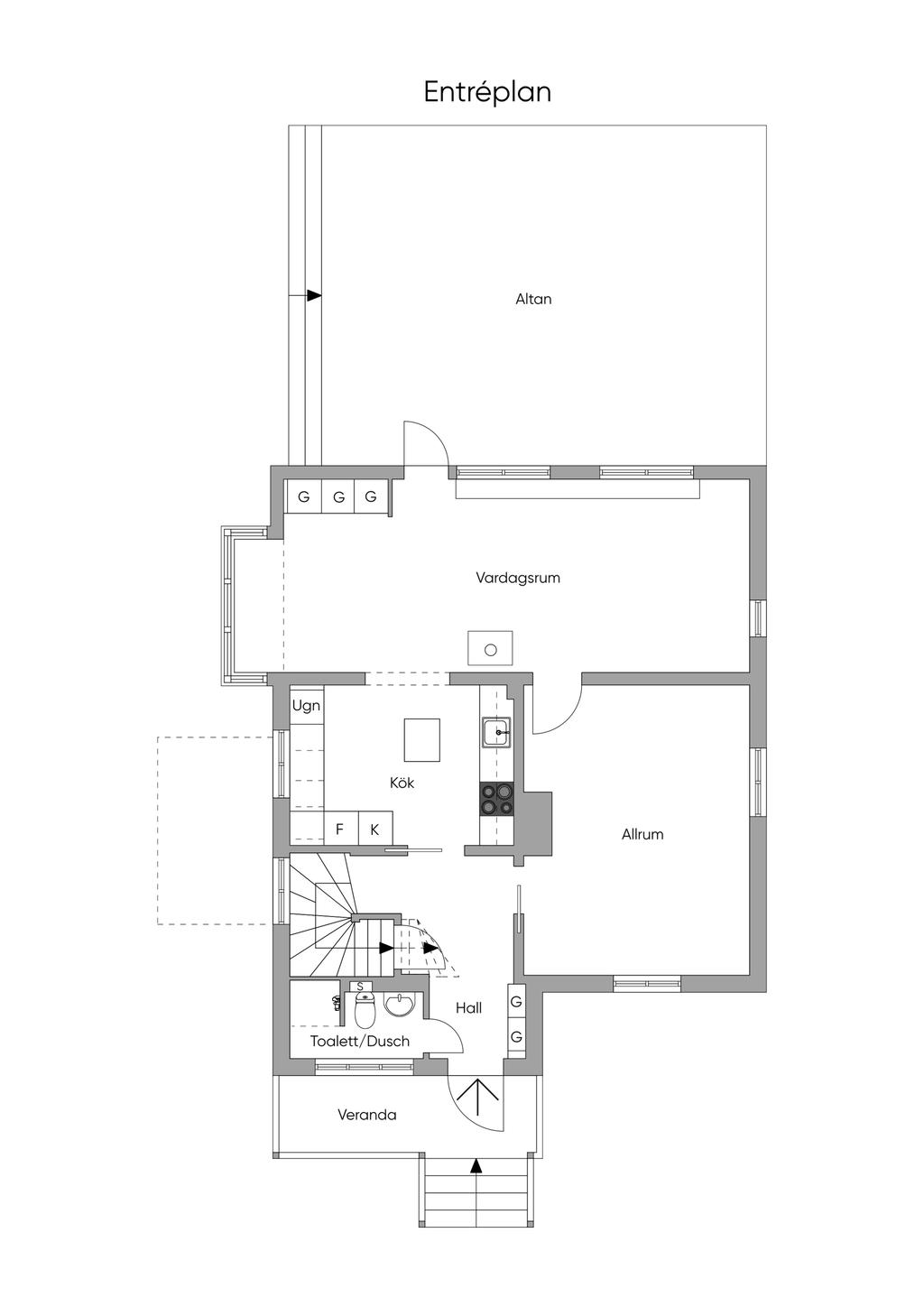 Planlösning entréplan