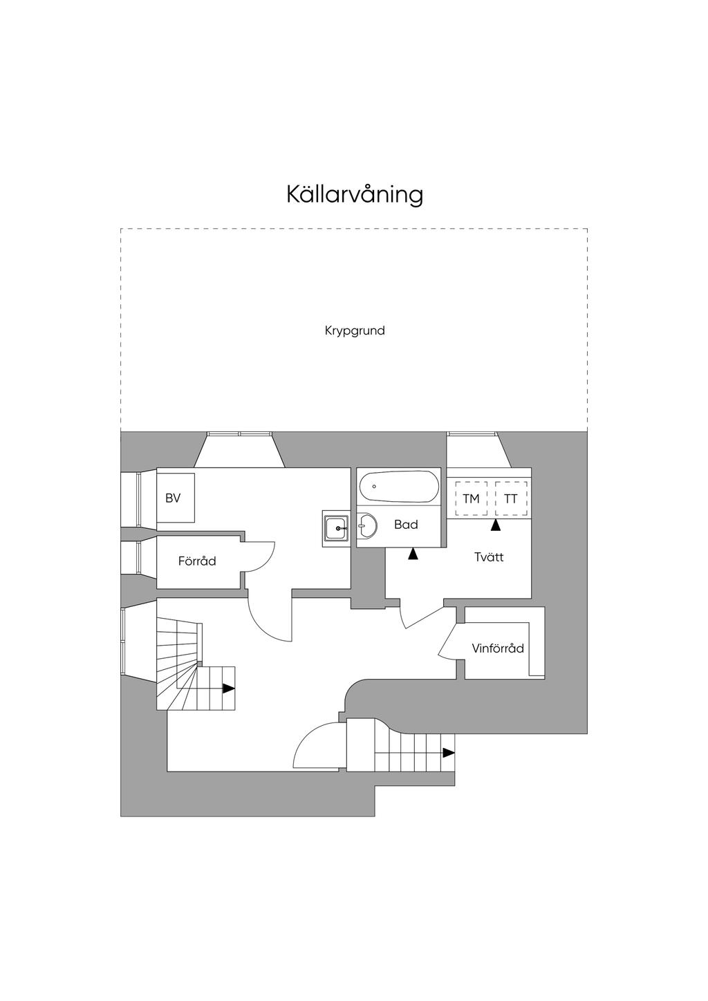 Planlösning källarplan