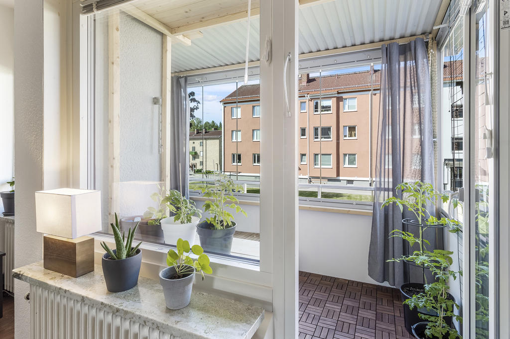 Utgång till balkong