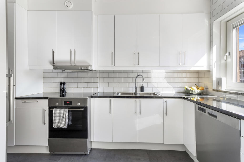 Kök med gott om arbetsytor
