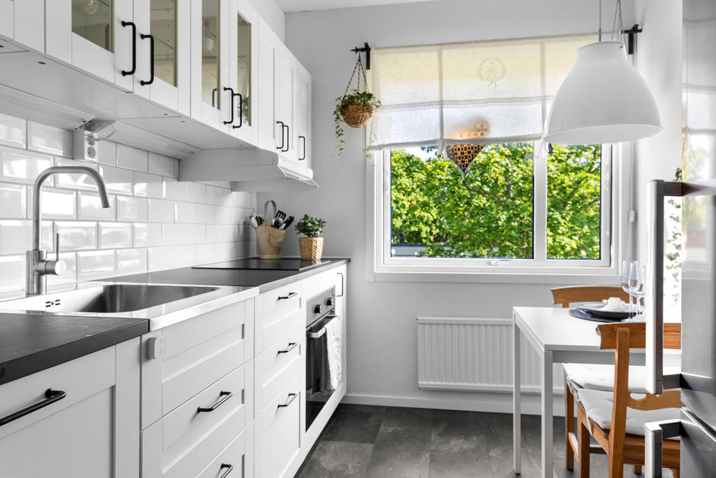 Plats för mindre matbord i köket