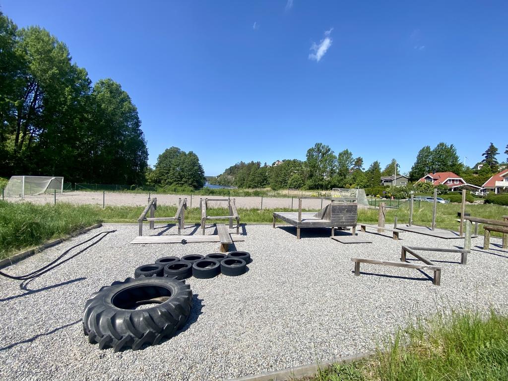 Utegym och fotbollsplan i Älvnäs