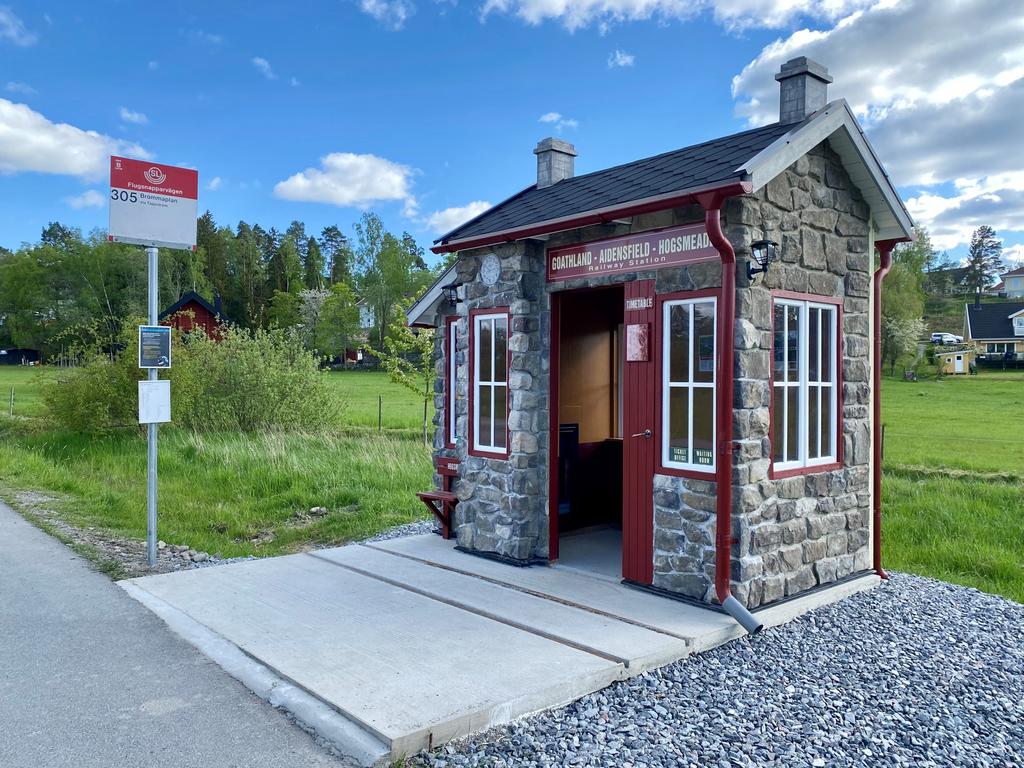 Harry Potter busshållplats i Älvnäs