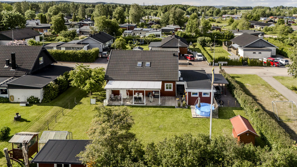 Trevlig baksida i söder
