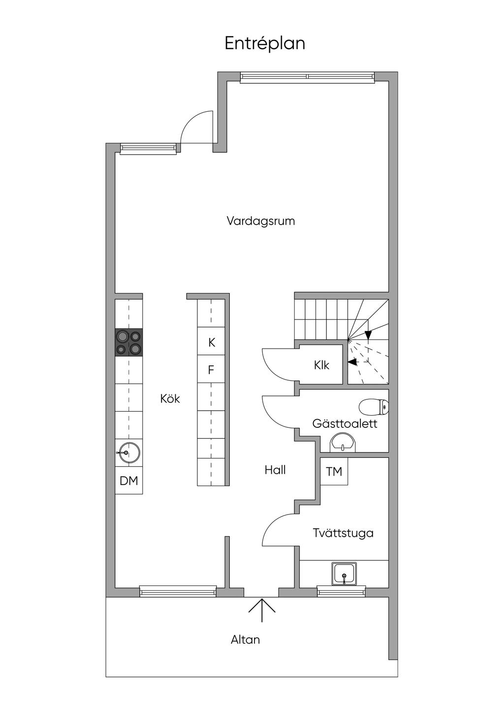 Planlösning entréplan