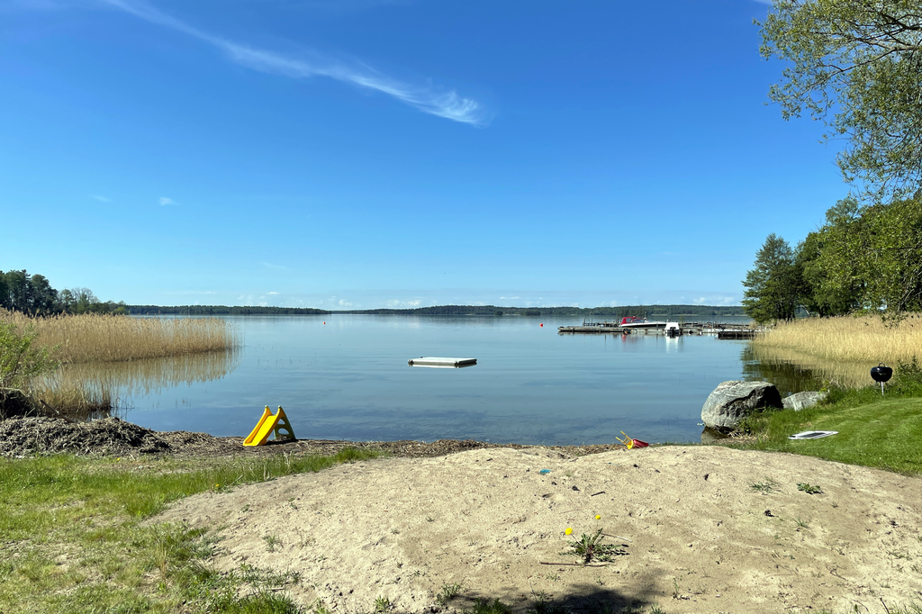 Badstrand i Ekeby