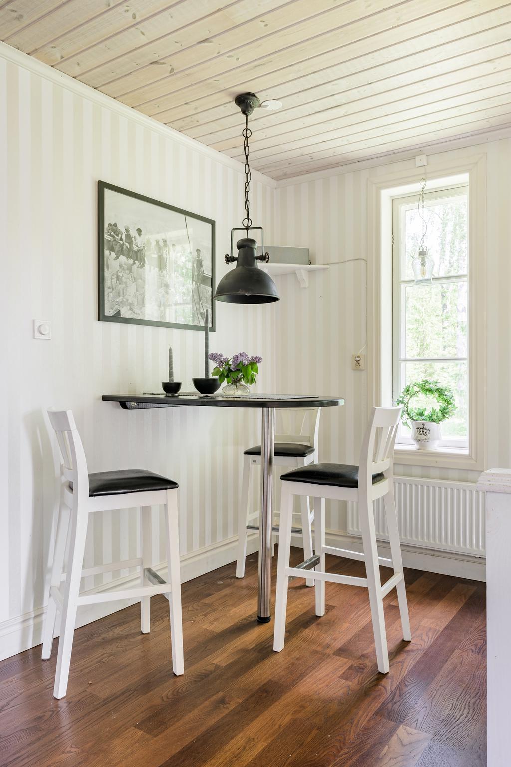 Plats för liten matgrupp i köket