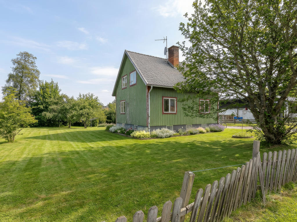 Årstiden och trädgården är en digital visualisering