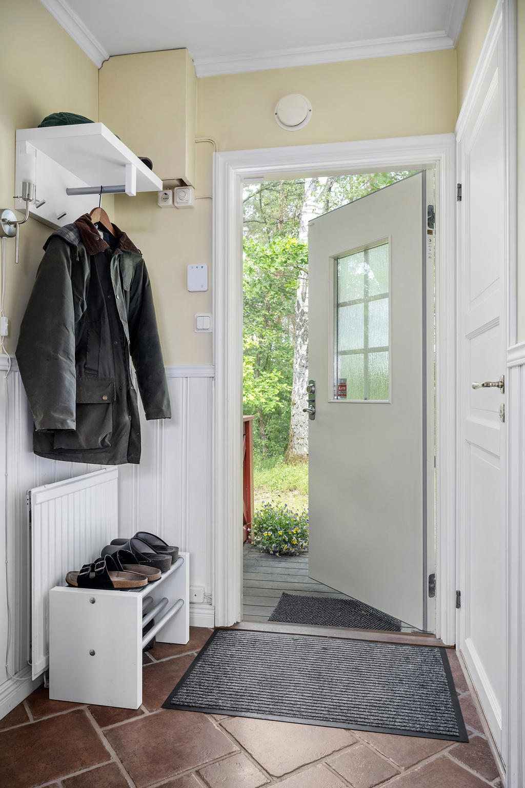 Hall/entré med klinkersgolv