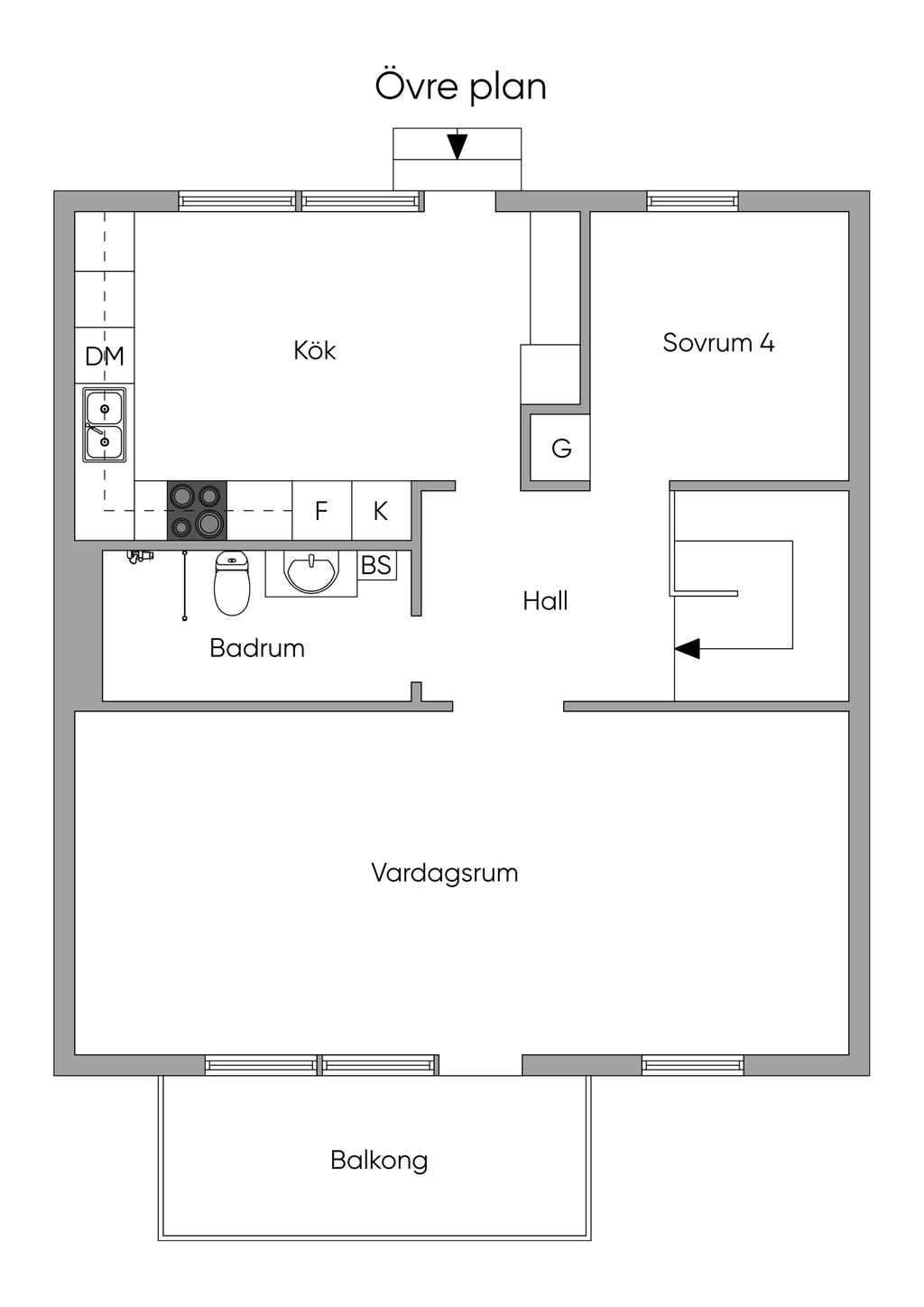 Övre plan