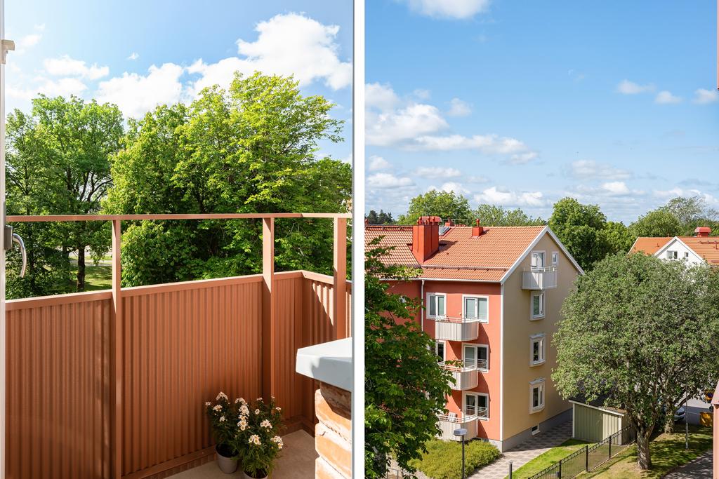 Härlig balkong med fri utblick utan insyn