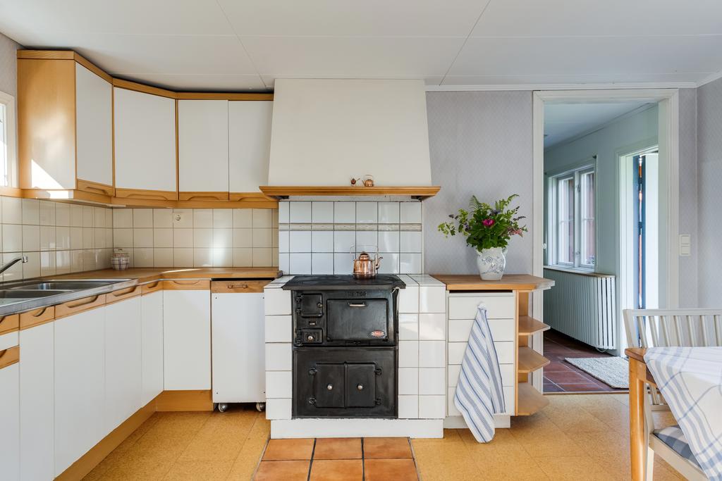 Mysig och värmande vedspis.