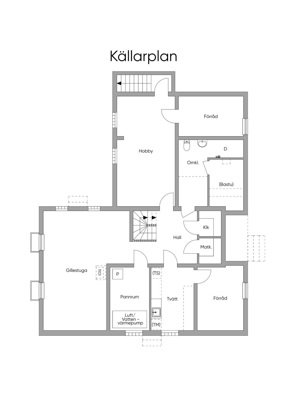 Planlösning källarplan