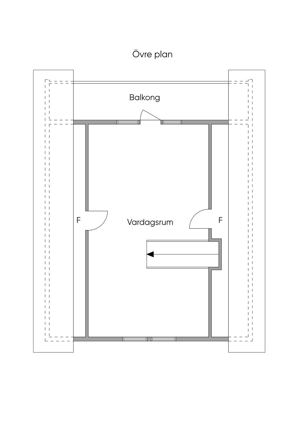 Övre plan, skiss