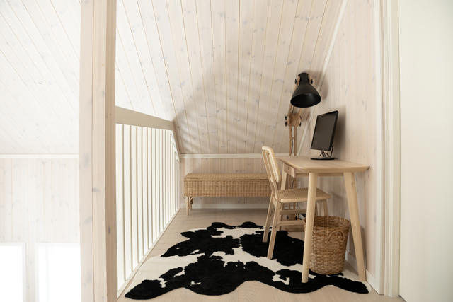 Kontorsplats på loftet