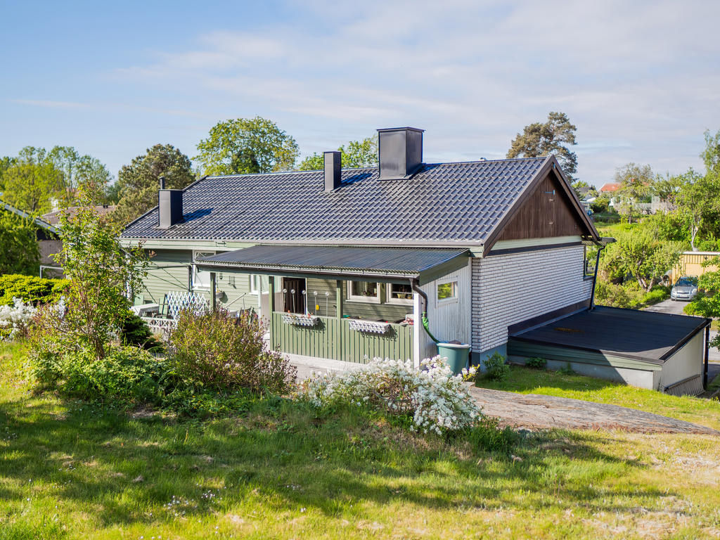 Baksidan av huset