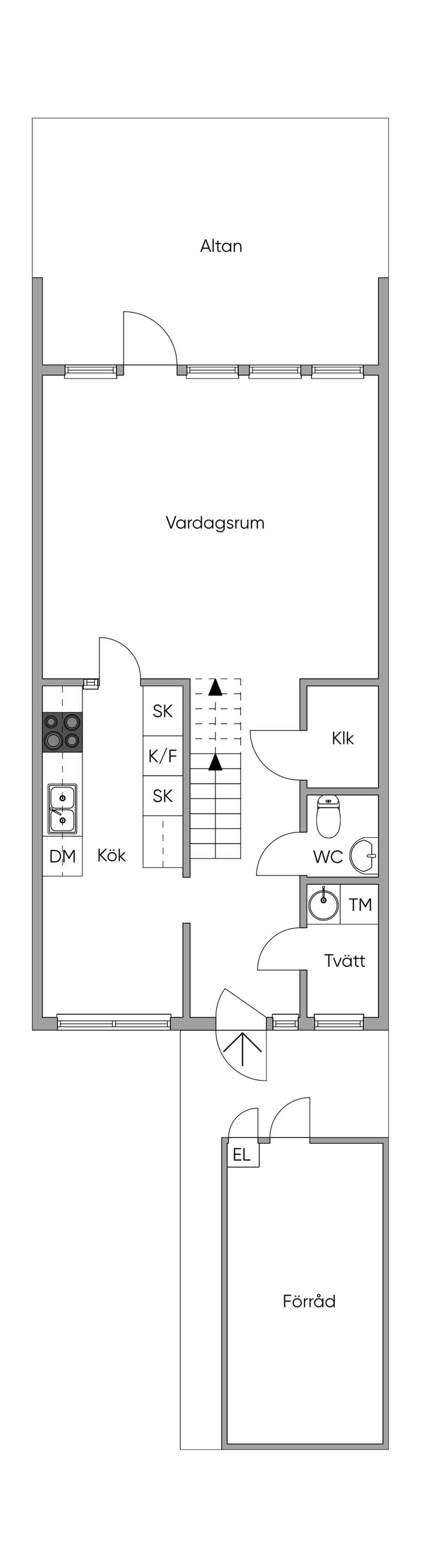 Planlösning entréplan 