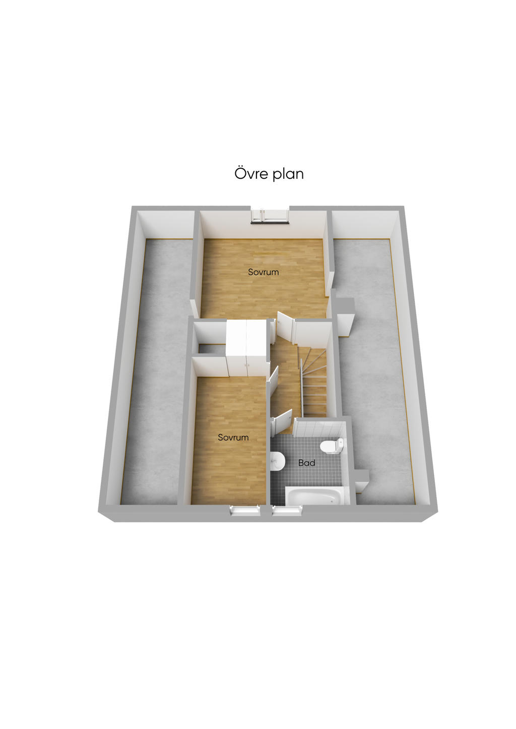 Planritning övre plan