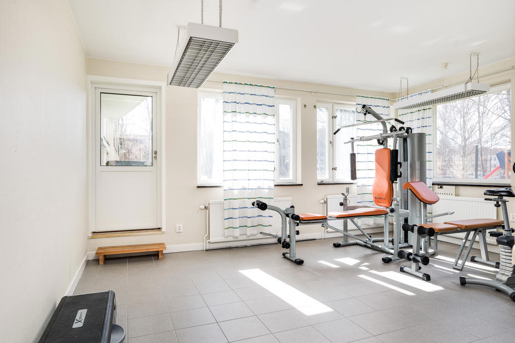 Träningsrum i källarplan