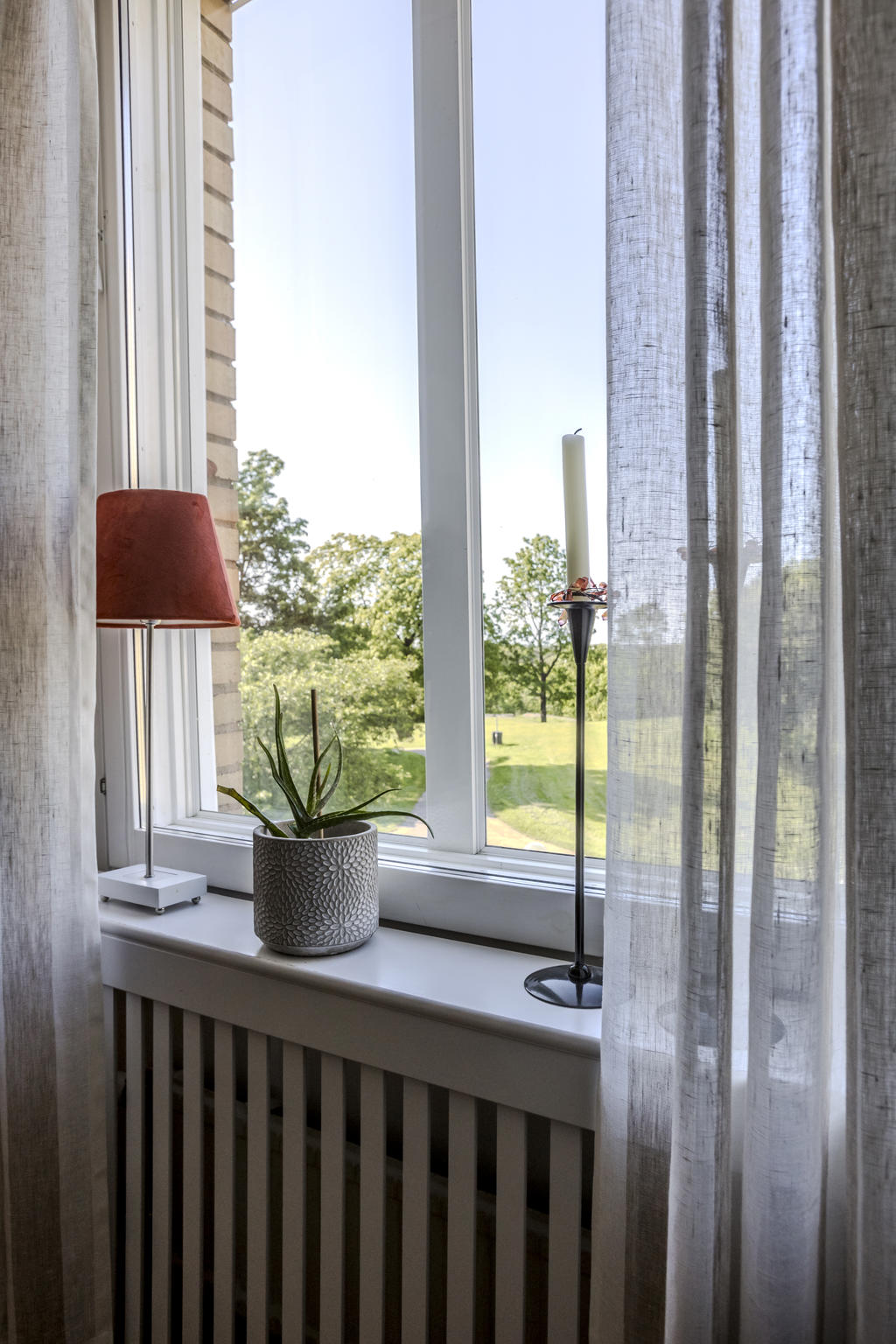 Mysig utsikt från sovrummet