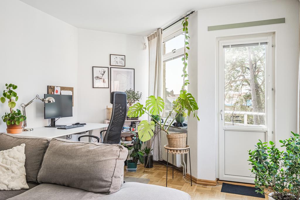 Utgång till balkong