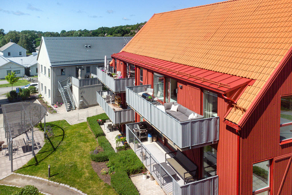Härlig balkong på top floor!