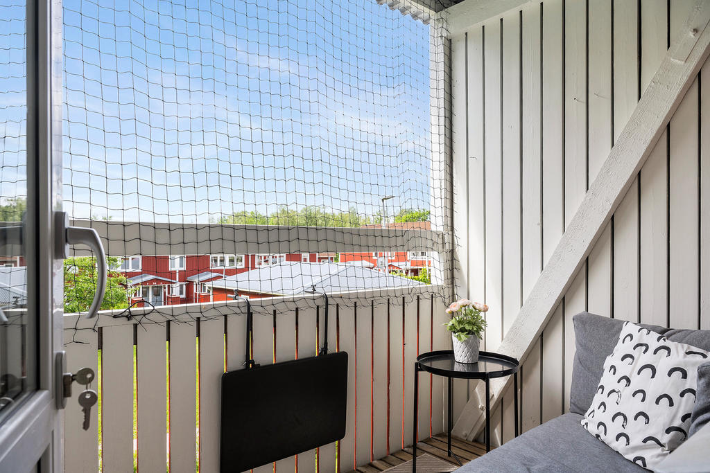 Balkong med trevlig utsikt