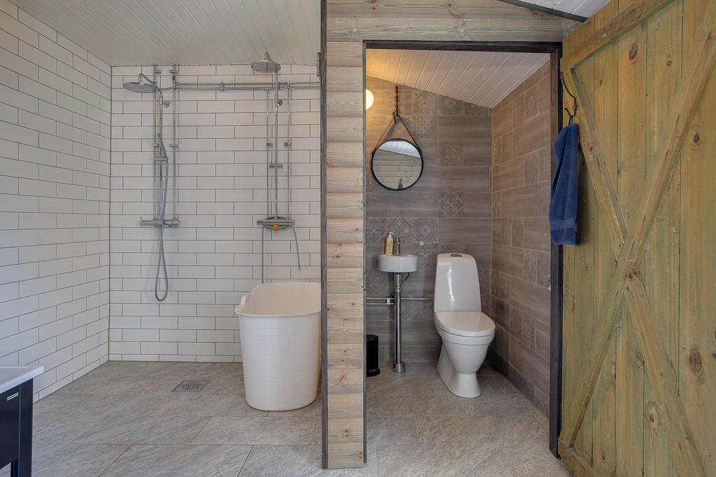 Spa-avdelningen med vattenburen golvvärme