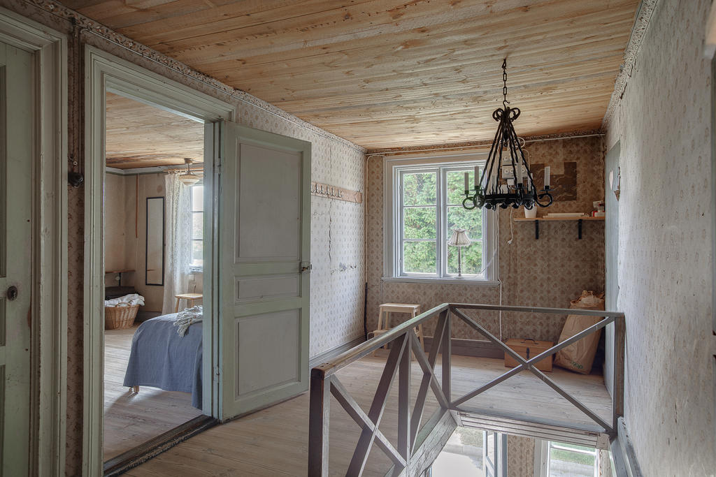 Övervåningen i gårdshuset