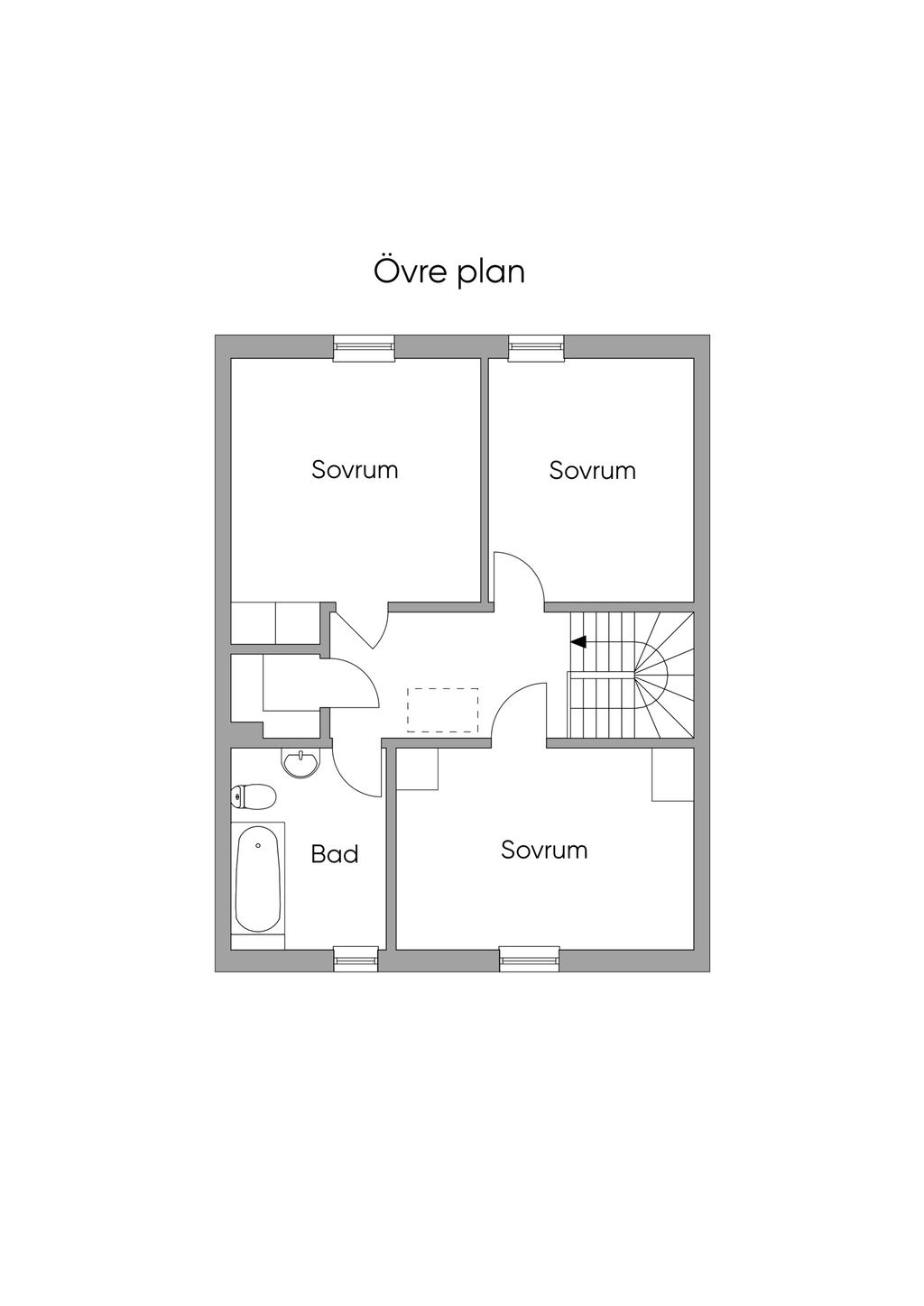 Övre plan 2D