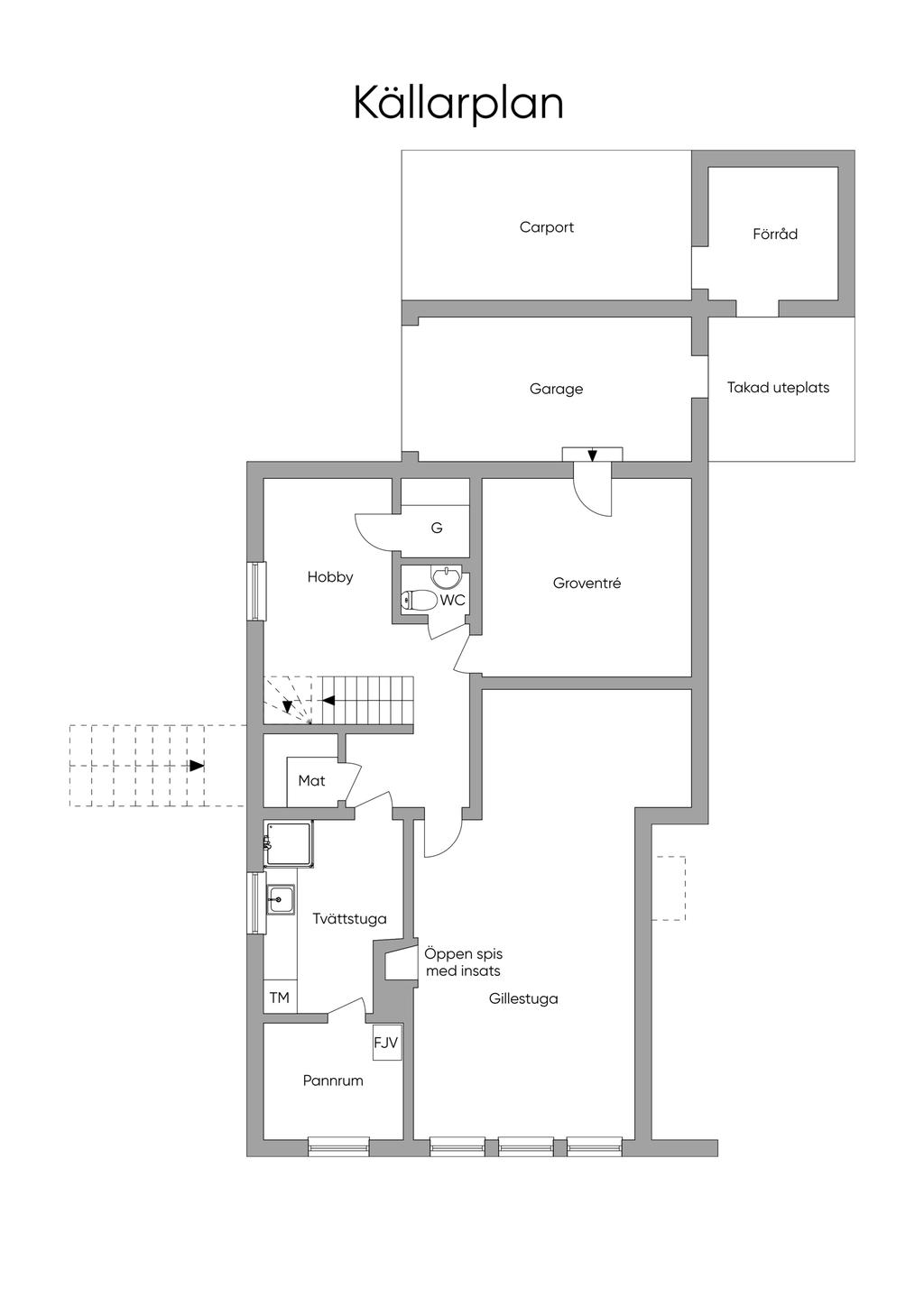 Planlösning källarplan