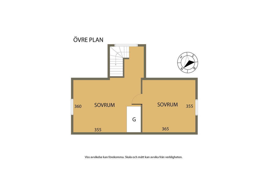Planritning övre plan