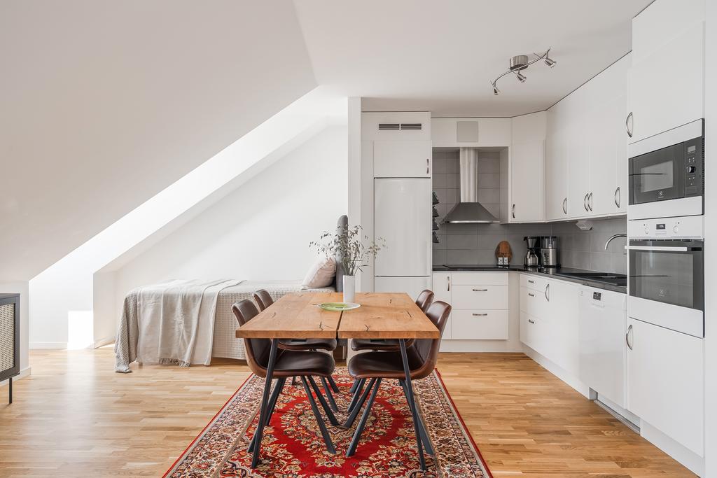 Utrymme för matplats i kök