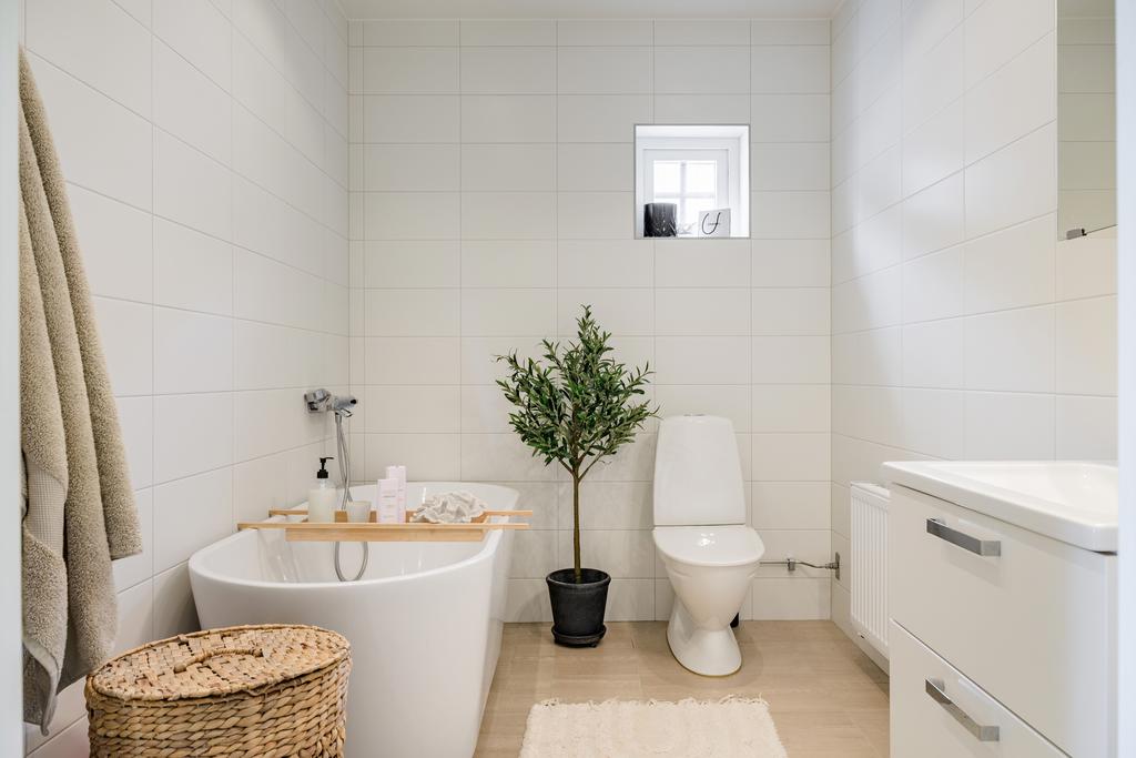 Fönsterförsett badrum