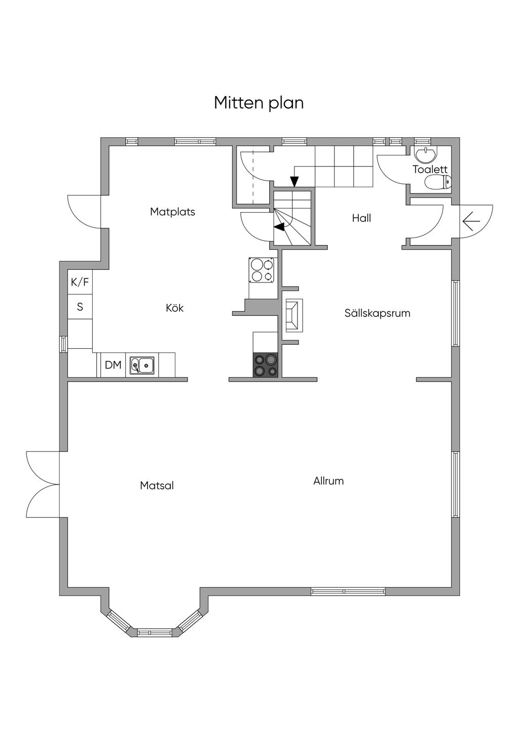 Planlösning entréplan