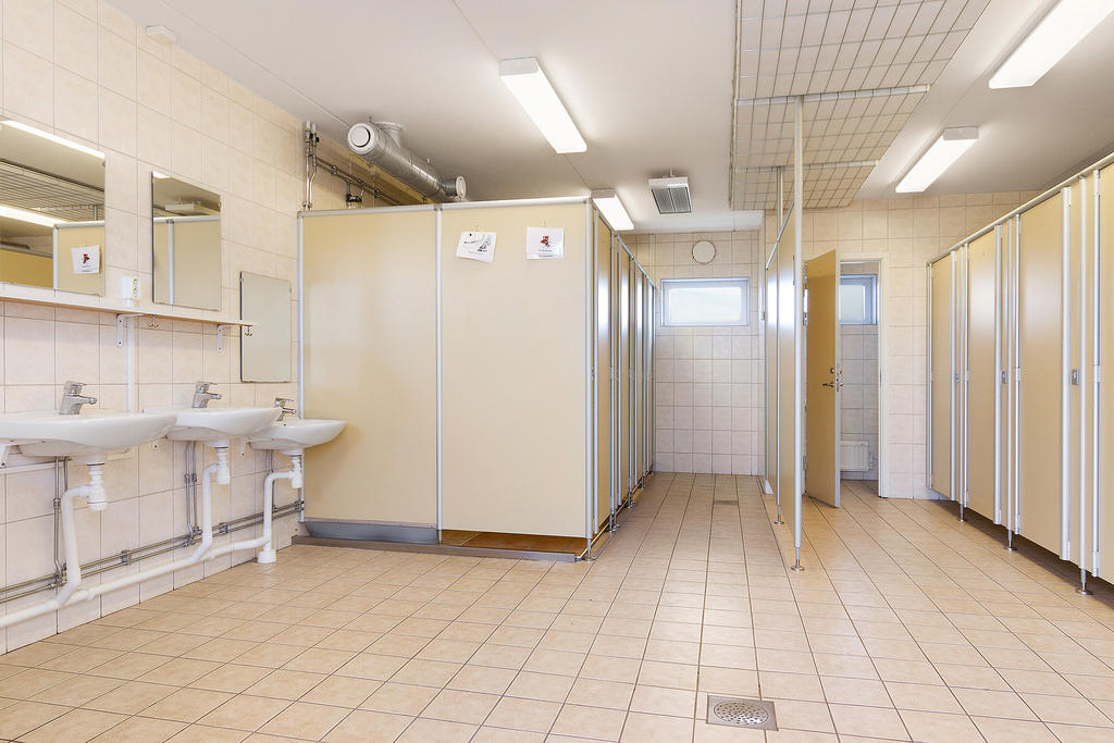 Ett av stugägarföreningens gemensamma servicehus