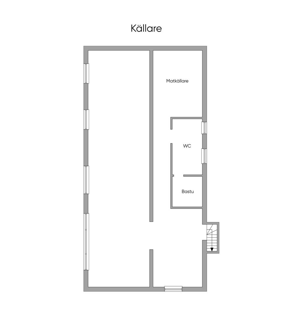 Planlösning källarplan 